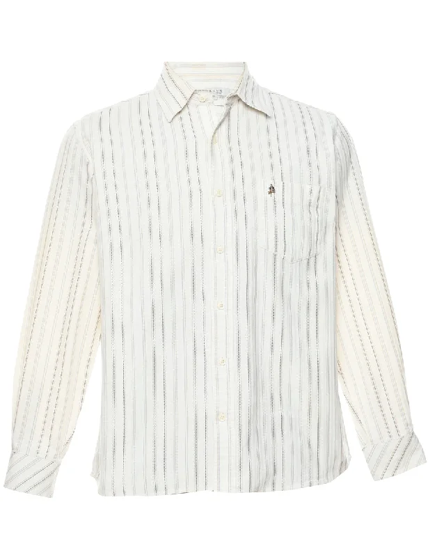 Classic Choice Corduroy Striped Pattern Shirt - M