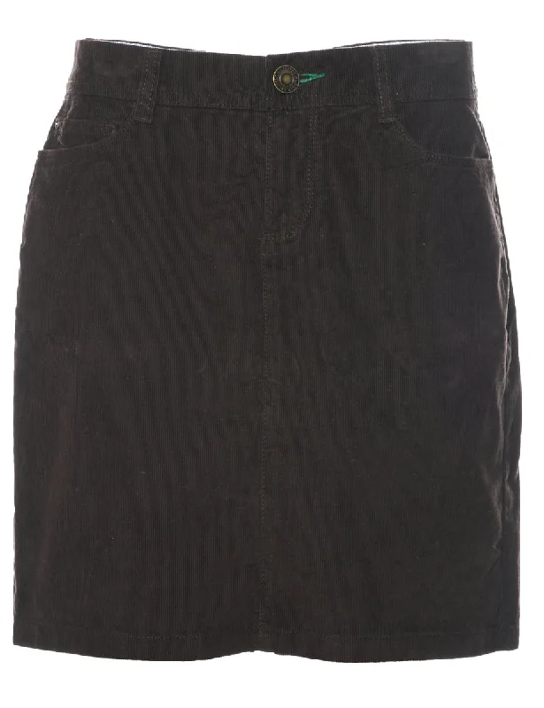 Sports Style Corduroy Tommy Hilfiger Midi Skirt - M