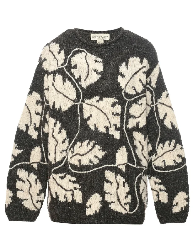 Comfortable Fashion Dark Brown Jumper - L