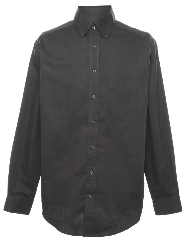 Casual Chic Wear Dark Brown Shirt - L