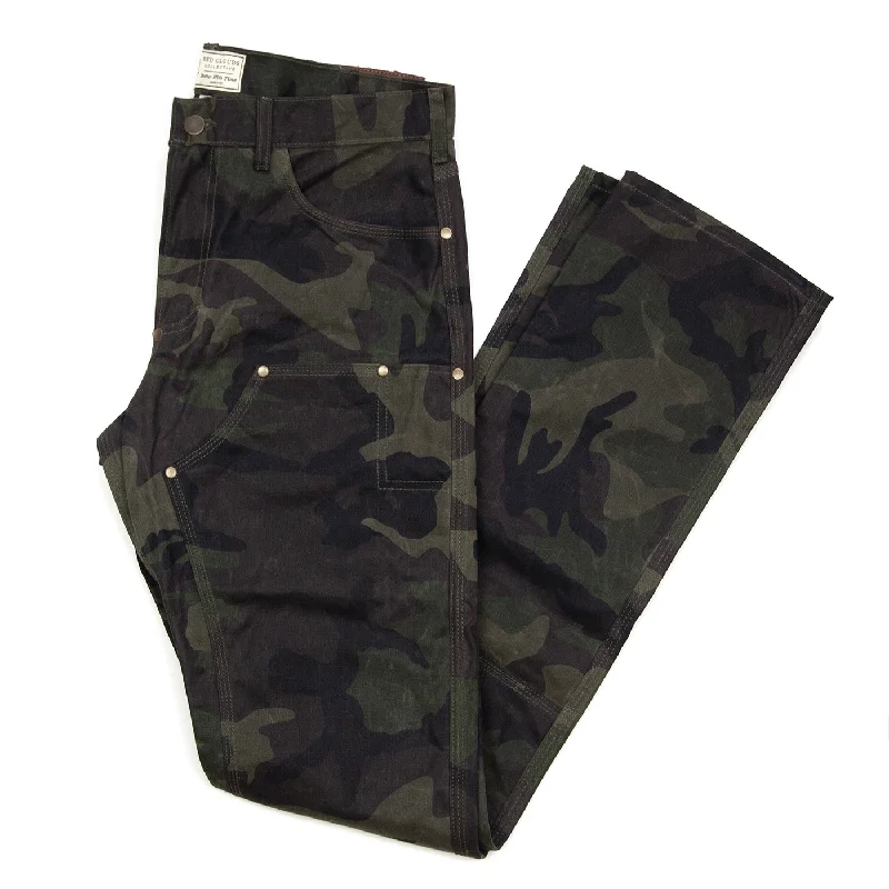 Street Charm GN.01 Waxed Canvas Fitted Work Pant - Camo