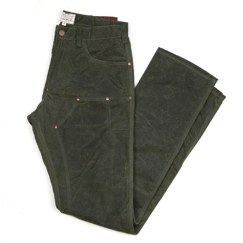 Exquisite Fabrics GN.01 Waxed Canvas Fitted Work Pant - Olive