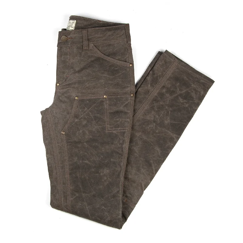 Personalized Clothing GN.05 Women's Waxed Canvas Fitted Work Pant - Havana