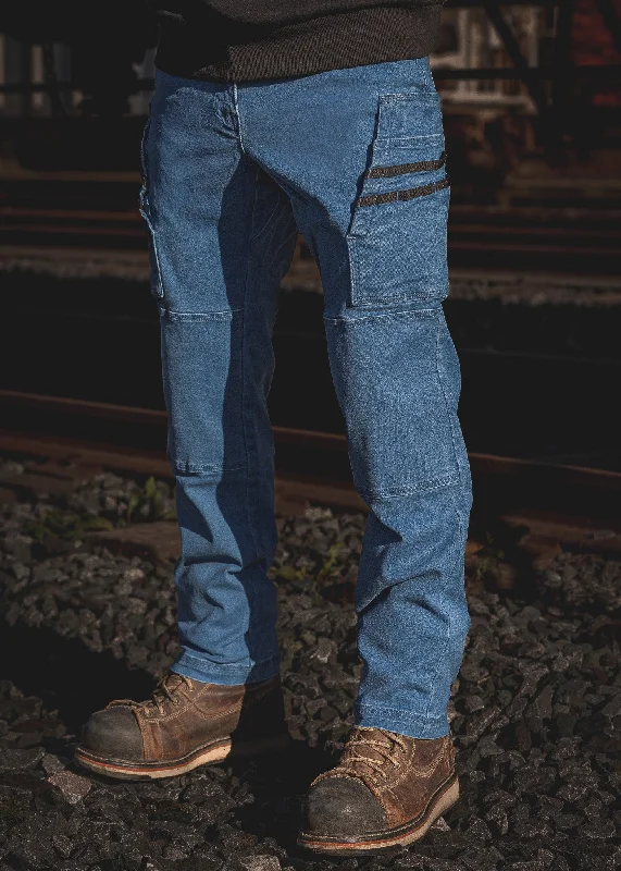 Youthful Street Fashion RX-1 Relaxed Work Jeans Classic Blue