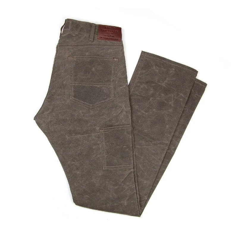 Fashion Style GN.04 Waxed Canvas Pants - Havana