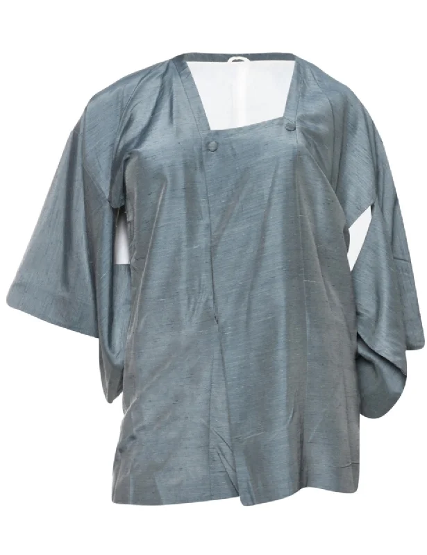 Casual Elegance Cropped Kimono - L