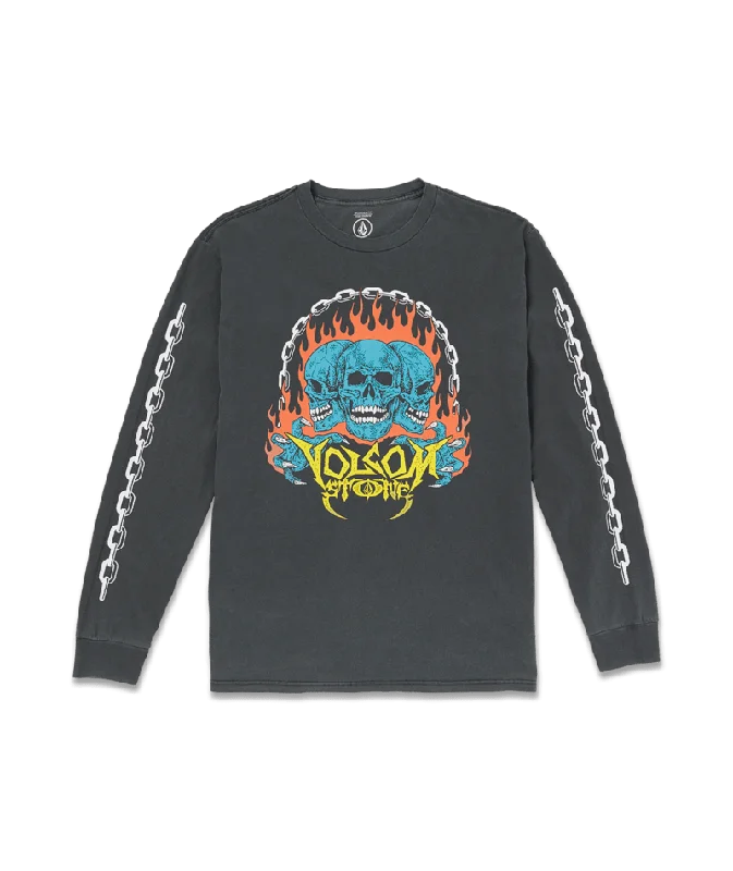 Minimalism Volcom Hot Headed L/S Tee-Stealth