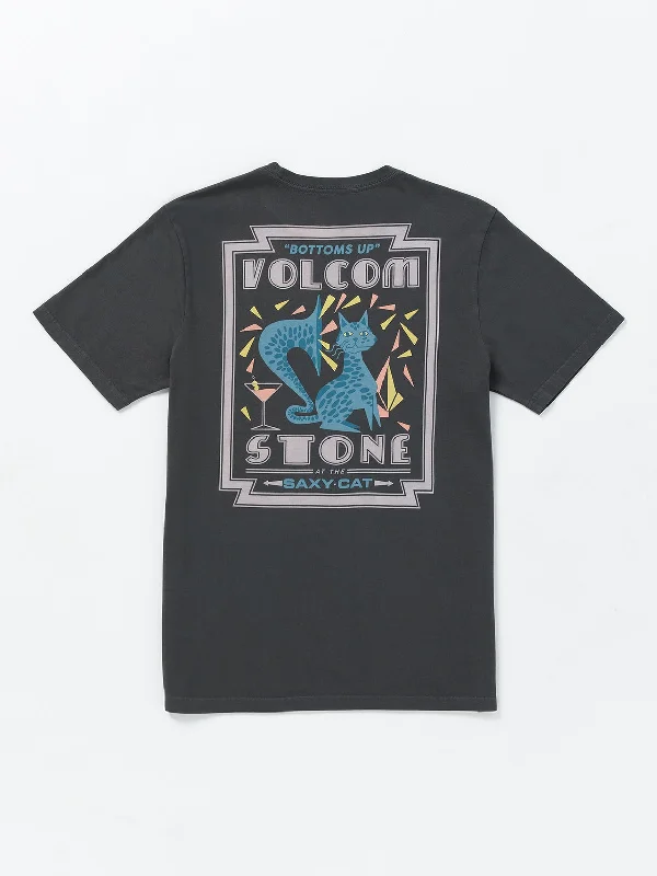 Luxury And Elegant Volcom Saxy Cat Tee-Stealth