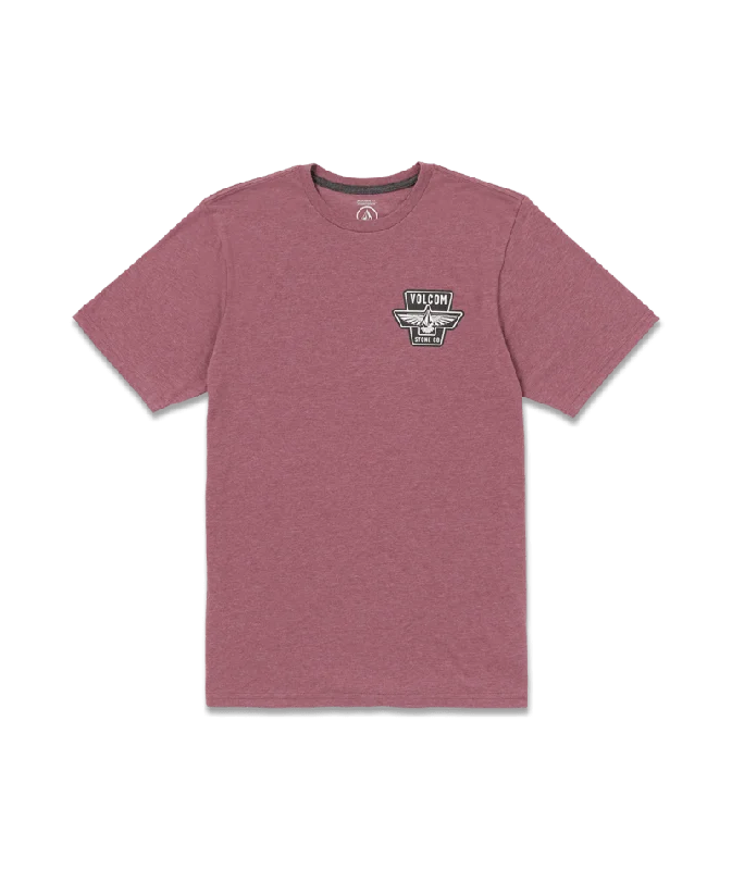 Versatile Items Volcom Wing It Tee-Oxblood Heather